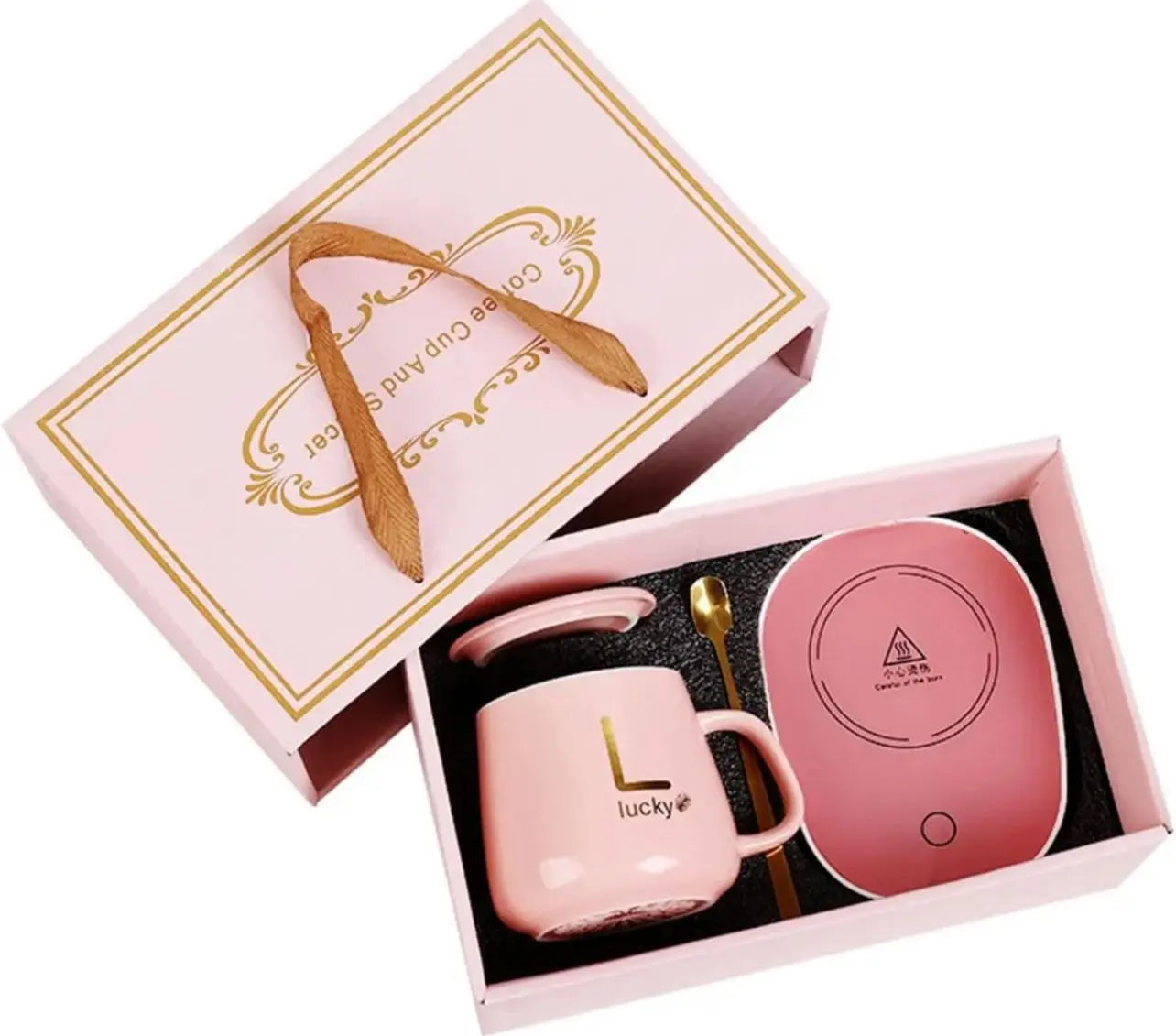 ELECTRIC CUP WARMER WITH SPOON