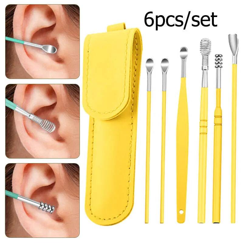 Pack of 3 Ear Wax Cleaning Tool Pouch