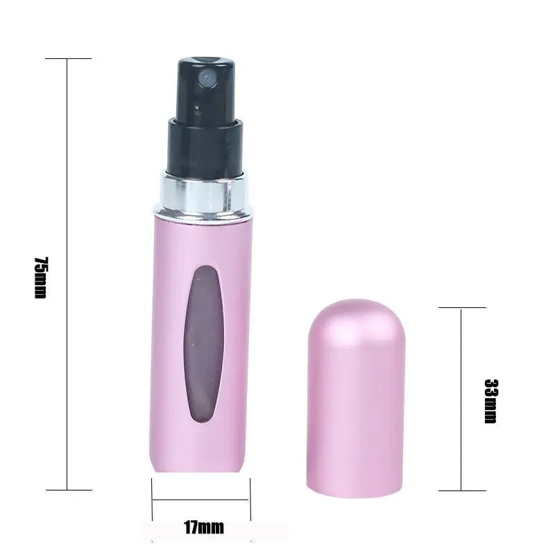Pack of 5 Portable Mini Refillable Perfume Bottle With Spray.