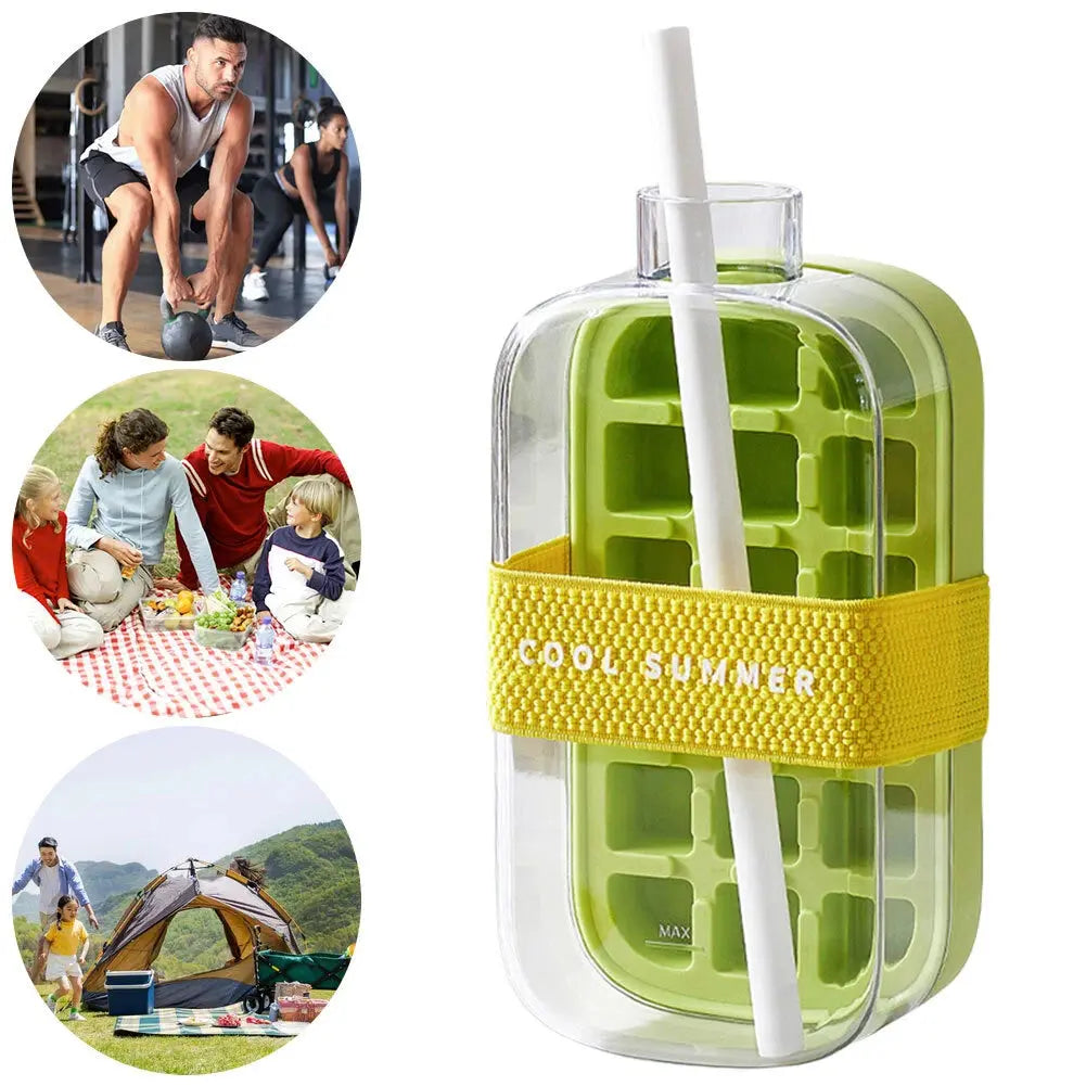 2in1 Ice Maker Ice Cube Bottle