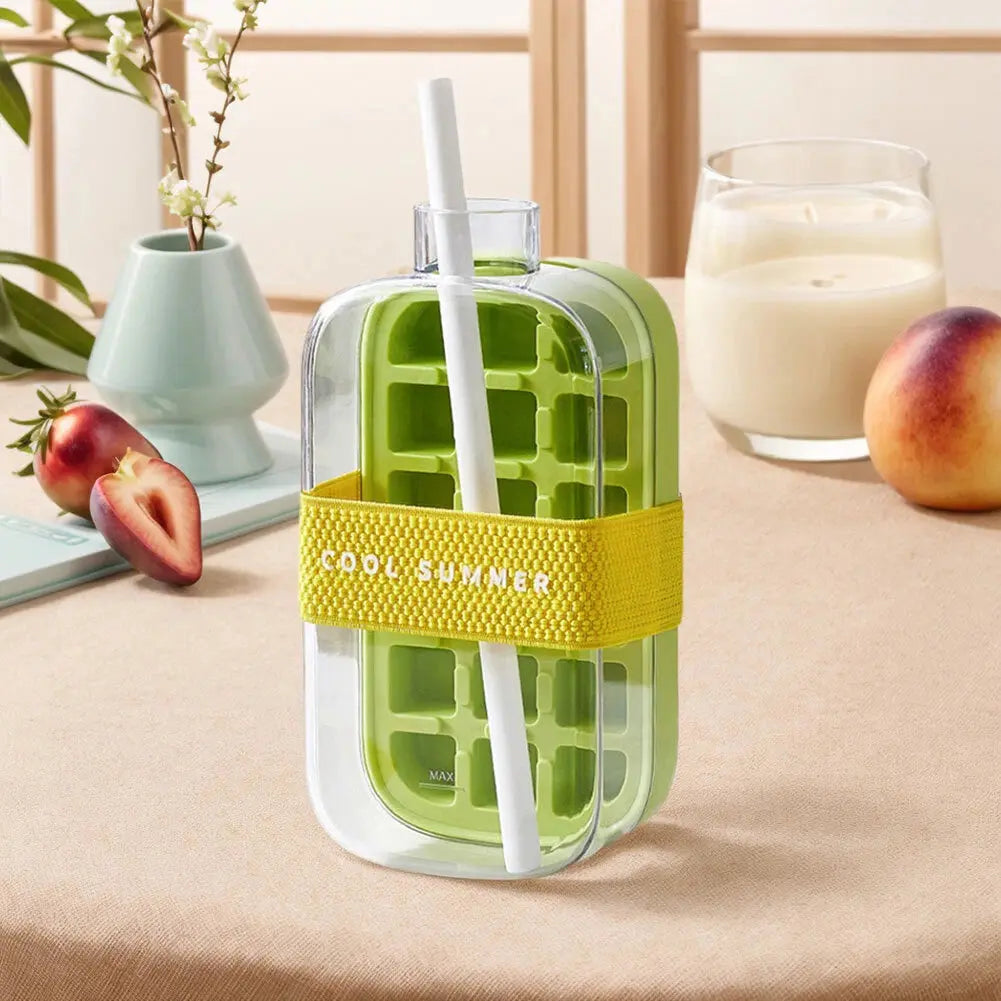 2in1 Ice Maker Ice Cube Bottle