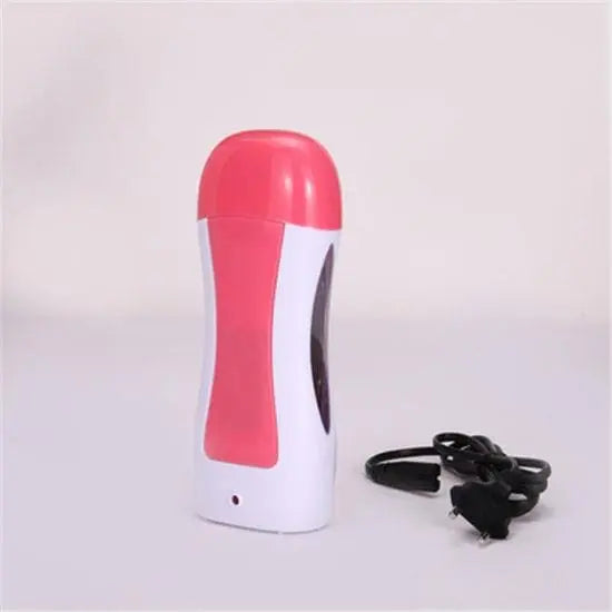 3 in 1 Depilatory Wax Roll On Heater With Epilator Machine with Wax Refill and Strips for Women