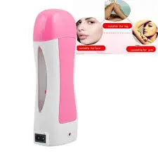 3 in 1 Depilatory Wax Roll On Heater With Epilator Machine with Wax Refill and Strips for Women