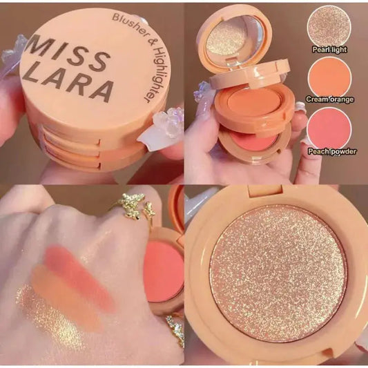 3 in 1 Highlighter Blush Palette