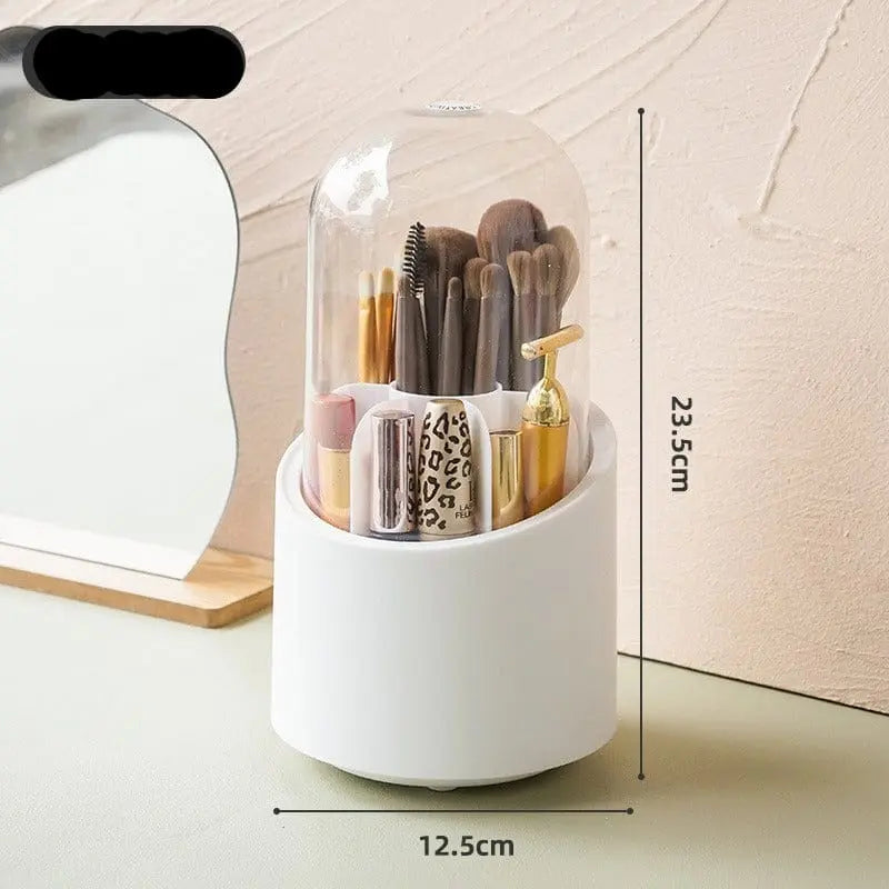 360 degree rotating makeup brush holder