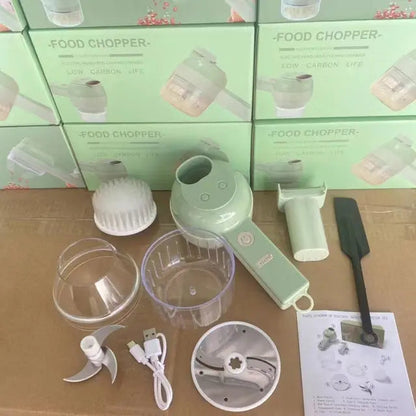 4 In 1 GATLING Food Chopper Rechargeable