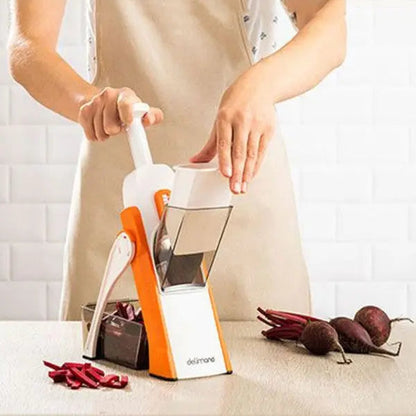 4 In 1 Vegetable Cutter Chopper Adjustable Multi-function Vegetable Cutter Kitchen Shredder Grater Artifact