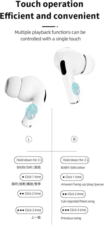 A9 Pro ANC/ENC Display Wireless Earbuds - With Free Cash on Delivery