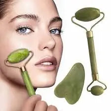 Jade Roller Face Massager – Natural Stone for Glowing Skin