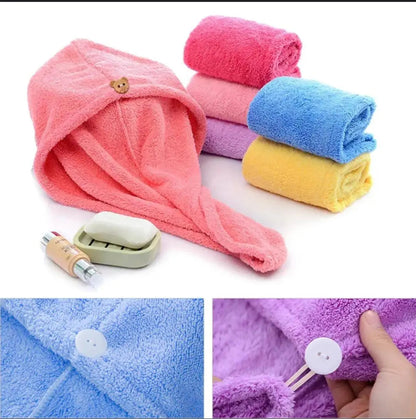 Best Hair Dryer Cap Towel for Ladies (2pcs) mf gadgetshub