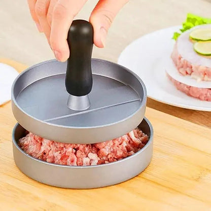 Burger Press Non-Stick Hamburger Press Patty Maker Mold Aluminum