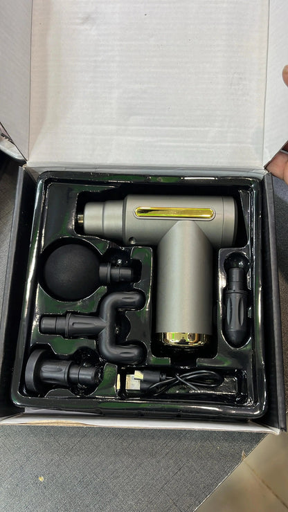 Deep Tissue Massage Gun – Portable Rechargeable Percussion Massager for Muscle Relief & Recovery