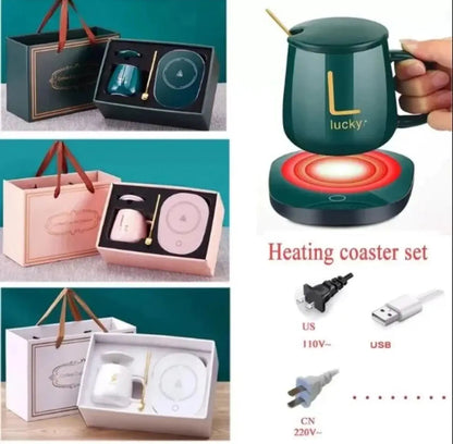 ELECTRIC CUP WARMER WITH SPOON