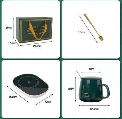 ELECTRIC CUP WARMER WITH SPOON