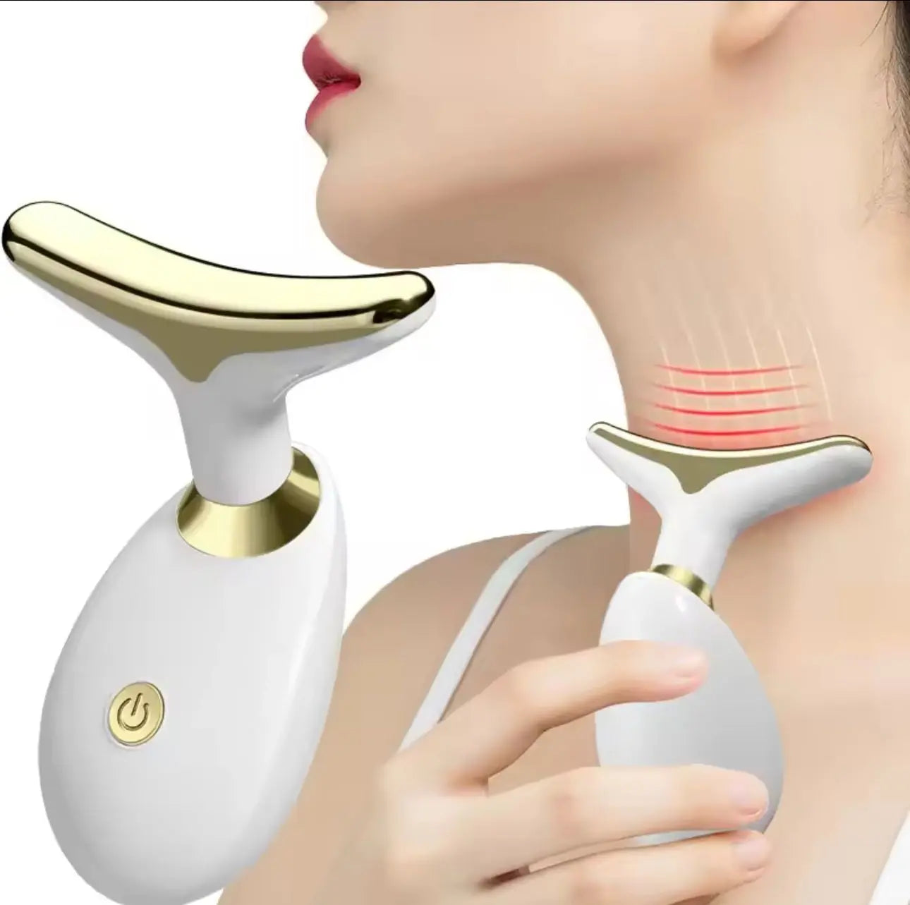 Electric Facial & Neck Massager for Lifting, Firming, and Double Chin Removal