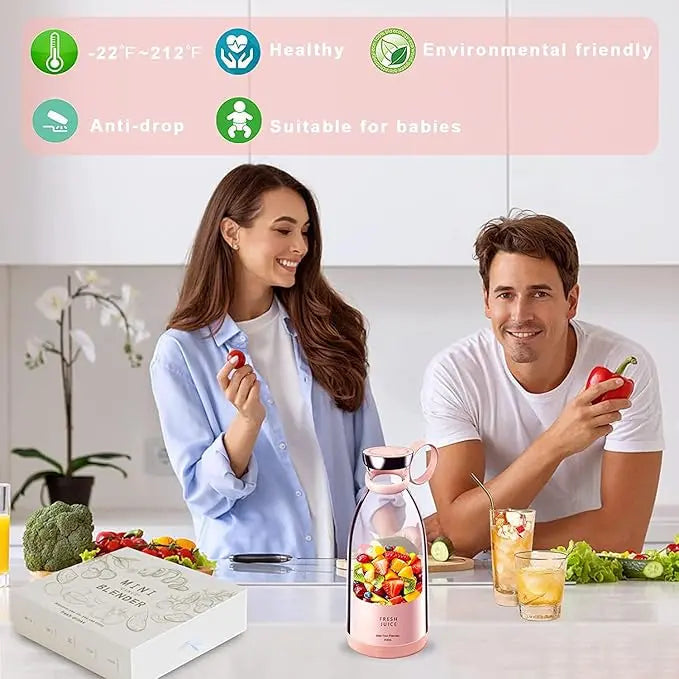 Electric Mini Portable Juicer Blender USB Recahrgeable