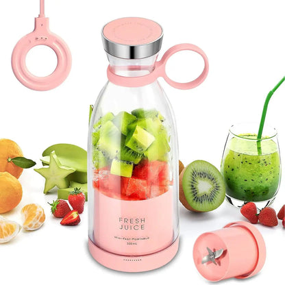 Electric Mini Portable Juicer Blender USB Recahrgeable