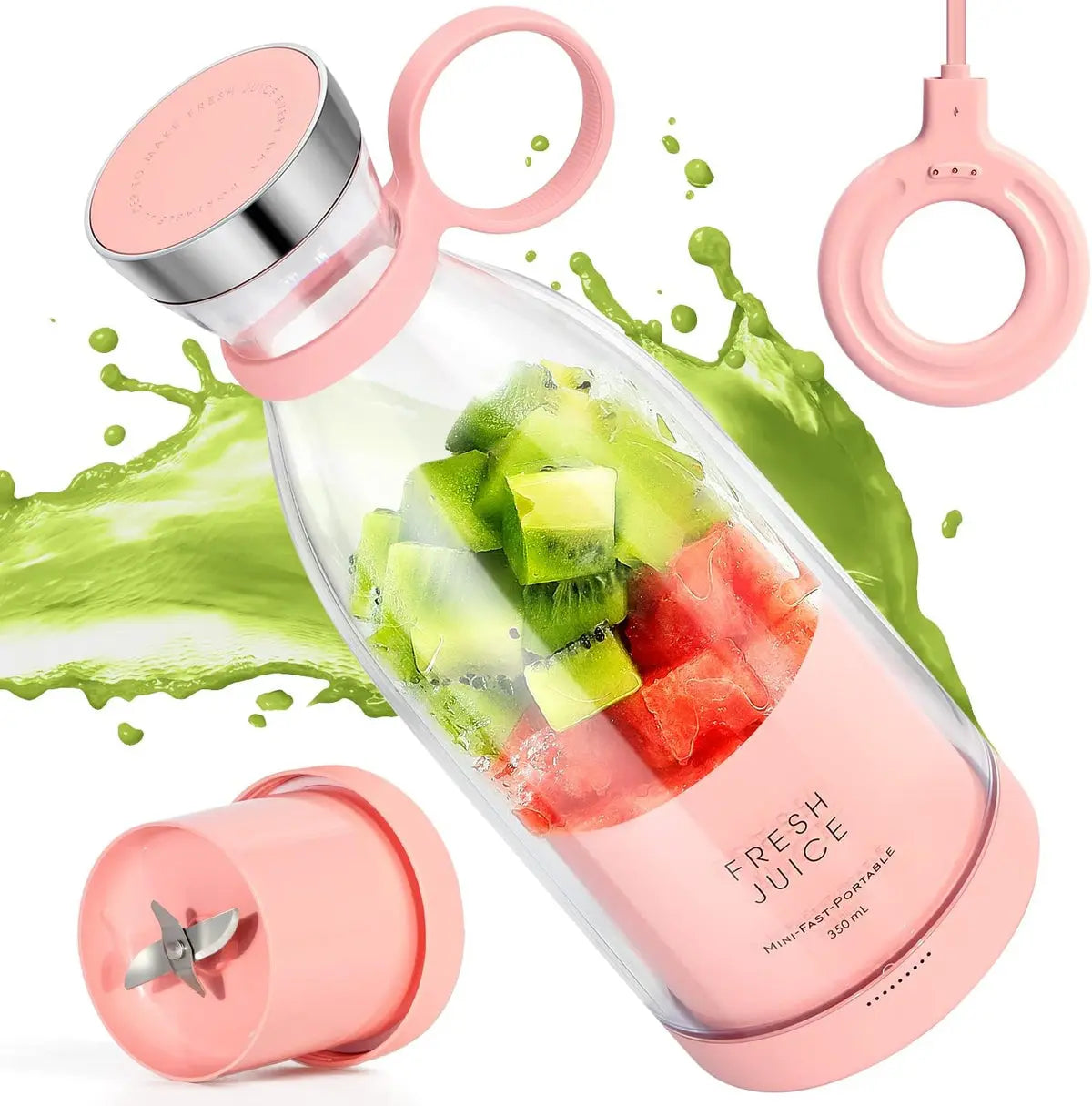 Electric Mini Portable Juicer Blender USB Recahrgeable