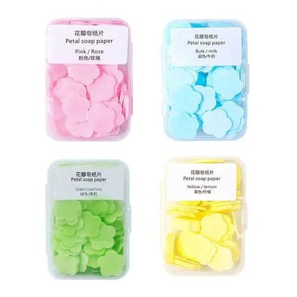 PACK OFF 4PCS FLOWER PAPER SOAP