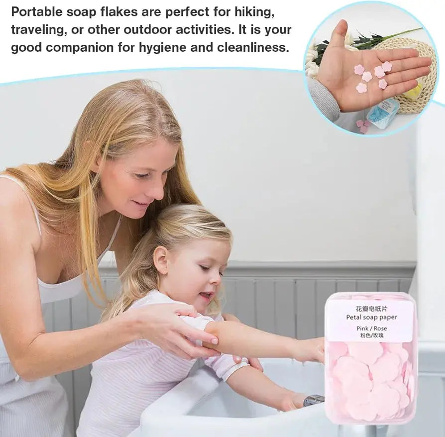 PACK OFF 4PCS FLOWER PAPER SOAP