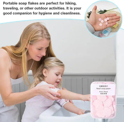 PACK OFF 4PCS FLOWER PAPER SOAP