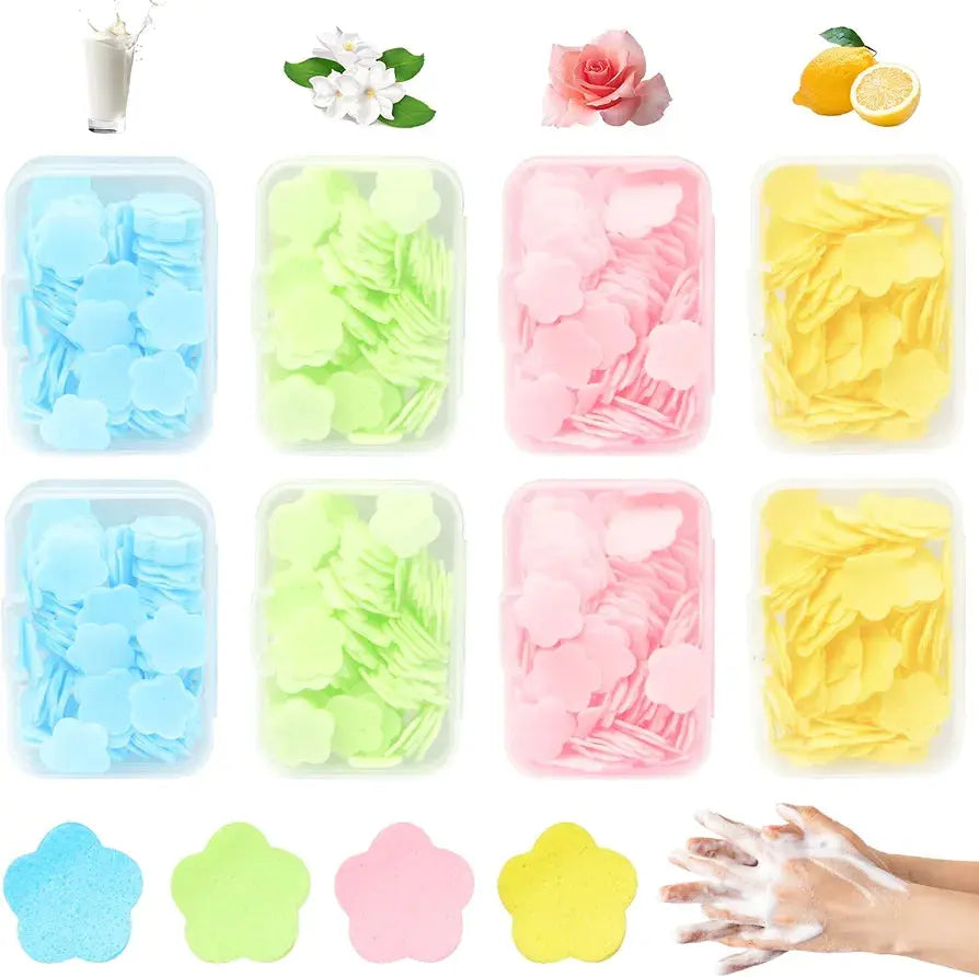 PACK OFF 4PCS FLOWER PAPER SOAP