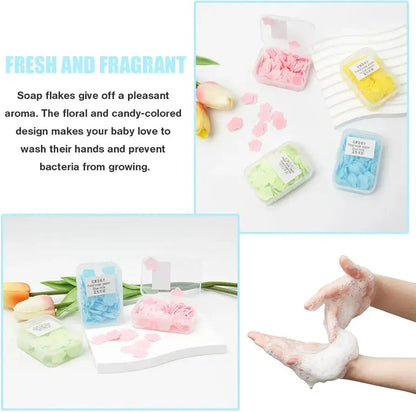 PACK OFF 4PCS FLOWER PAPER SOAP