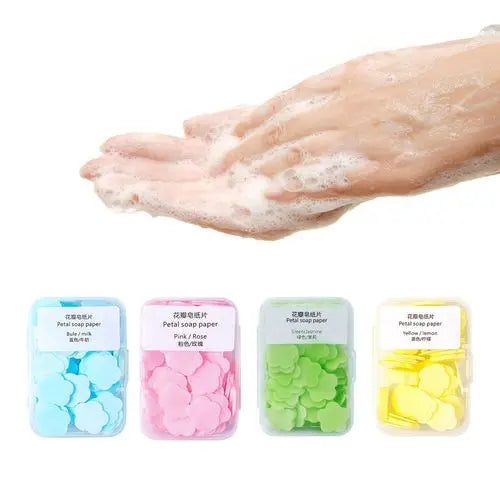 PACK OFF 4PCS FLOWER PAPER SOAP