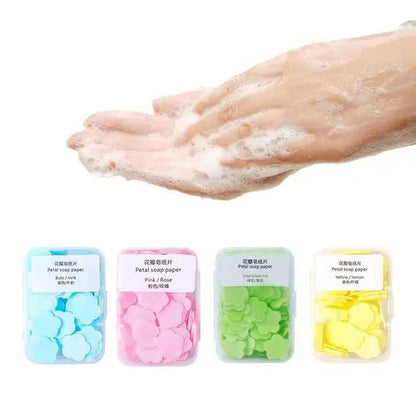 PACK OFF 4PCS FLOWER PAPER SOAP