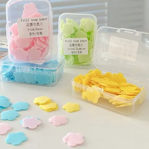 PACK OFF 4PCS FLOWER PAPER SOAP