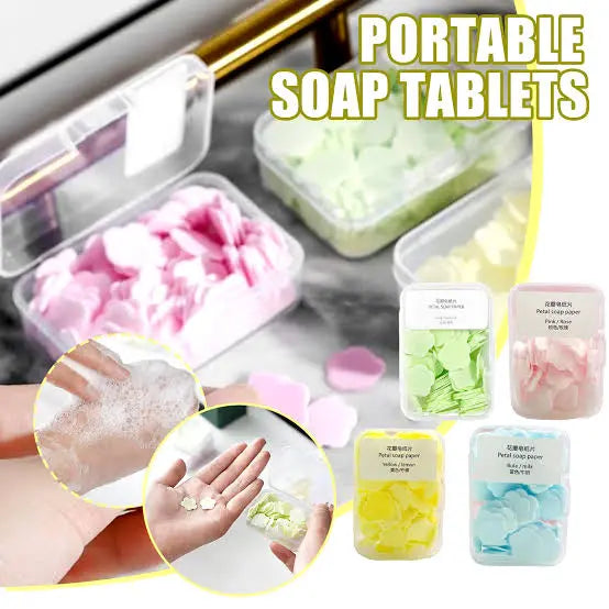 PACK OFF 4PCS FLOWER PAPER SOAP
