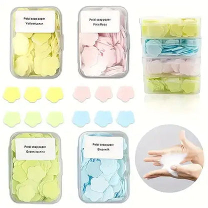 PACK OFF 4PCS FLOWER PAPER SOAP