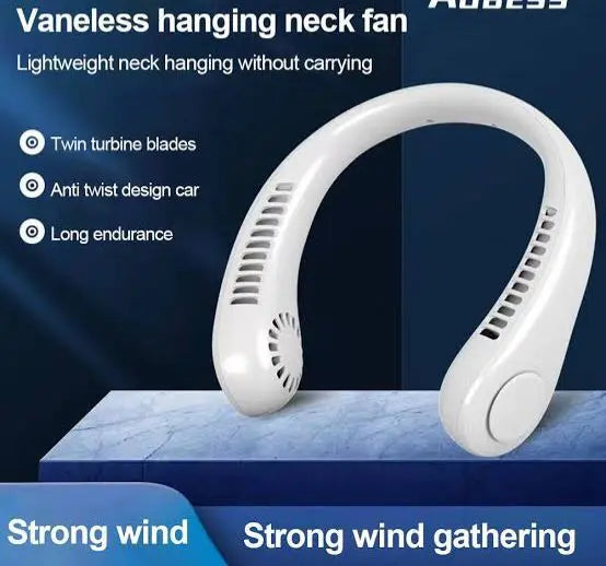 Mini Neck Portable No Bladeless Hanging Neck Rechargeable Air Cooler Mini Summer Sport Fan