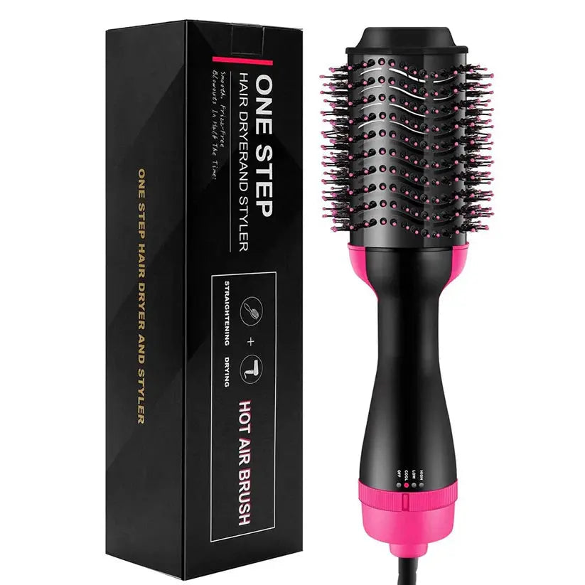 One-Step 3-in-1 Hot Air Brush & Hair Dryer, Volumizer & Styler mf gadgetshub