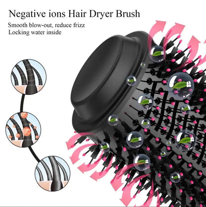 One-Step 3-in-1 Hot Air Brush & Hair Dryer, Volumizer & Styler mf gadgetshub
