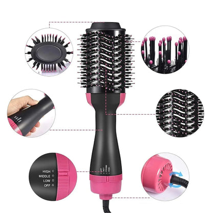 One-Step 3-in-1 Hot Air Brush & Hair Dryer, Volumizer & Styler mf gadgetshub