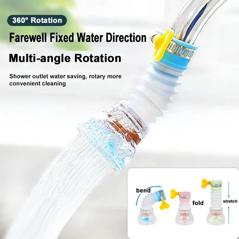 Pack Off 2 SMART 360 Degree Water Filter Tap – Water-Saving & Easy Cleaning (Random colour)