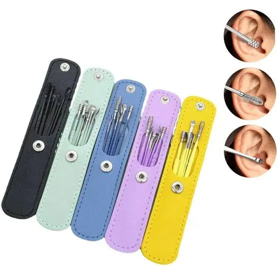 Pack of 3 Ear Wax Cleaning Tool Pouch
