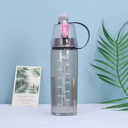 Portable Sports Spray And Drinking Bottle Large Capacity 600ml