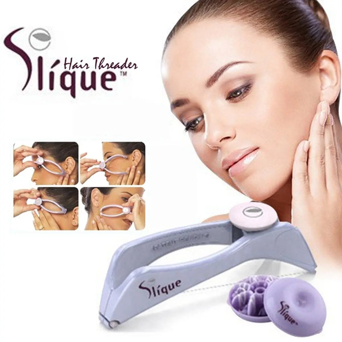 Slique Hair Threading  Machine - Facial Hair Removal Makeup Beauty Tool