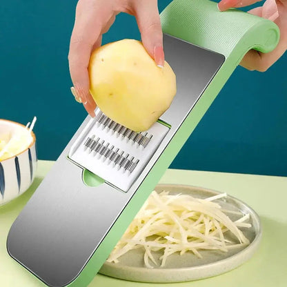 Stainless Steel 5in1 Multifunctional Vegetable Slicer Cutter mf gadgetshub