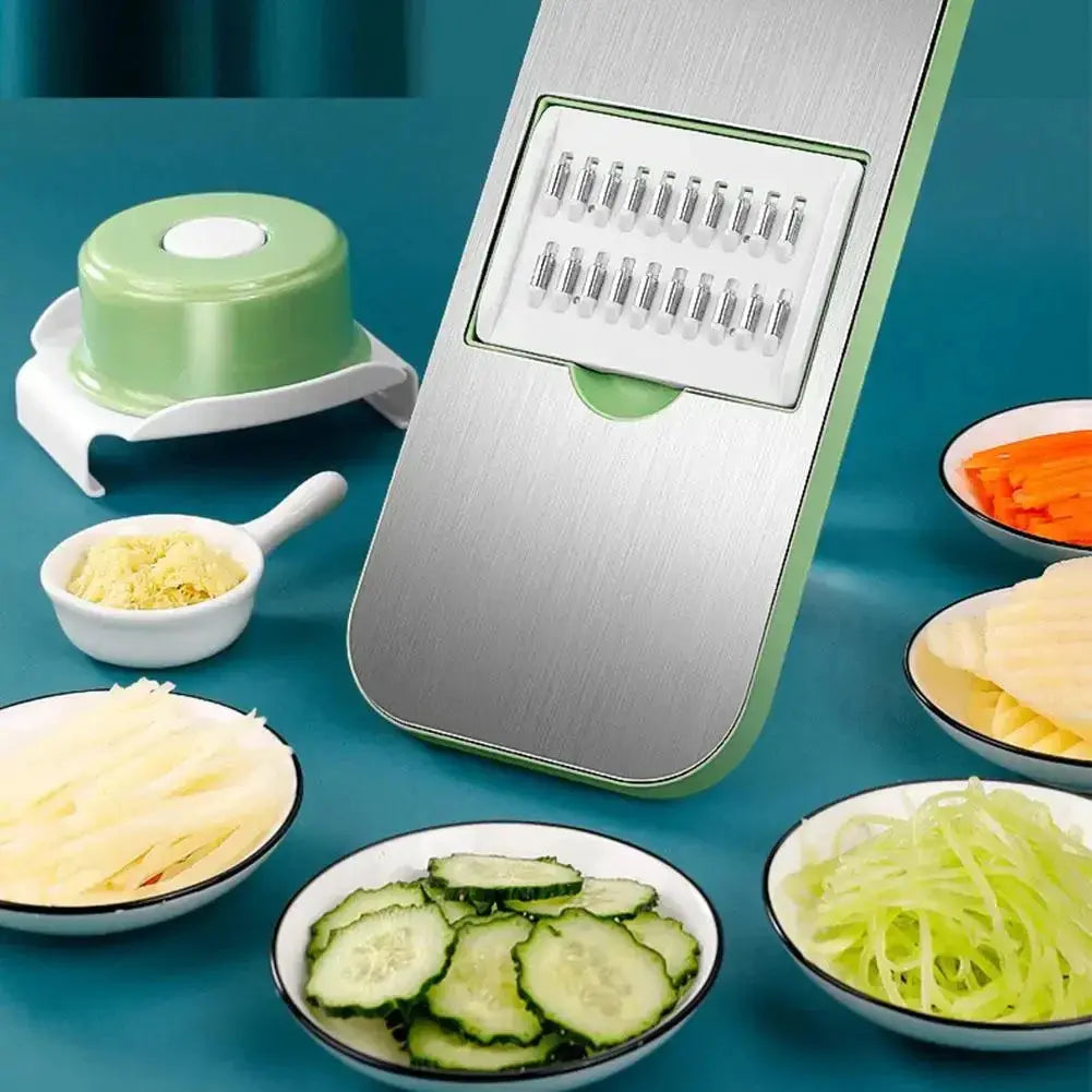 Stainless Steel 5in1 Multifunctional Vegetable Slicer Cutter mf gadgetshub