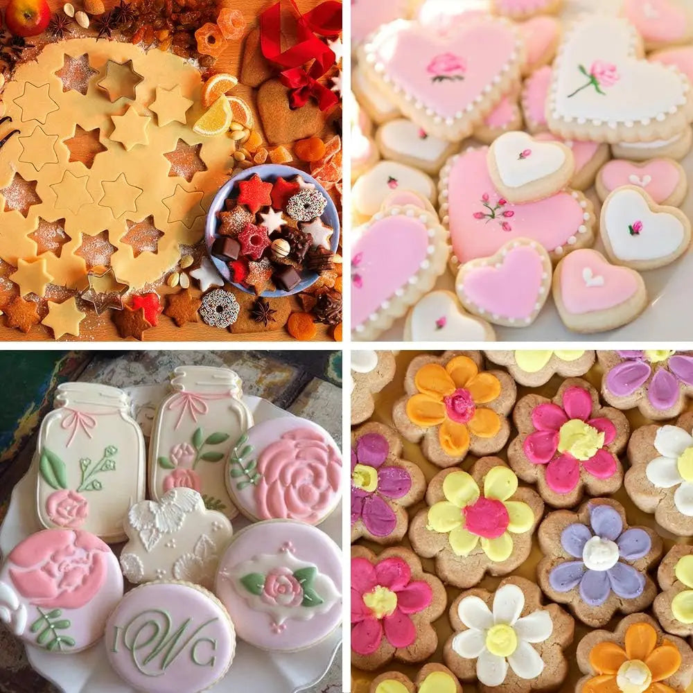 Stainless Steel Biscuit Cookie Cutter DIY Mold 12Pcs Set mf gadgetshub