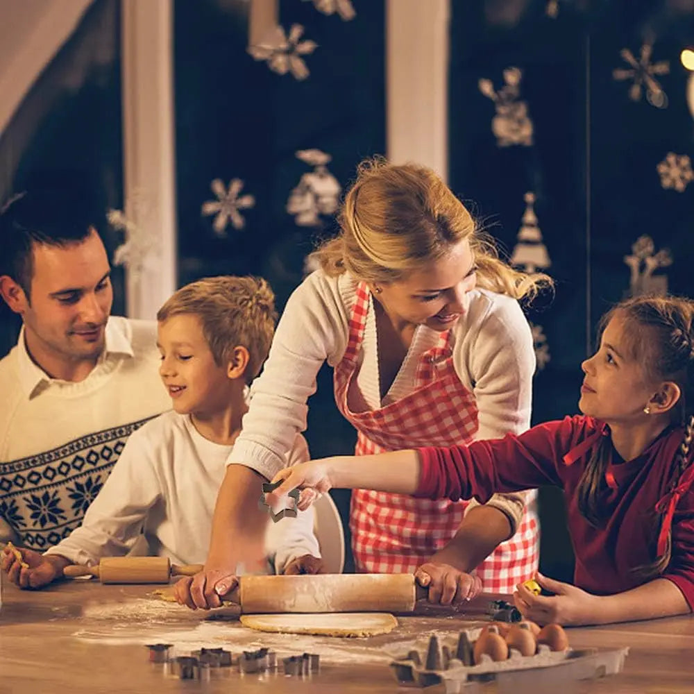 Stainless Steel Biscuit Cookie Cutter DIY Mold 12Pcs Set mf gadgetshub