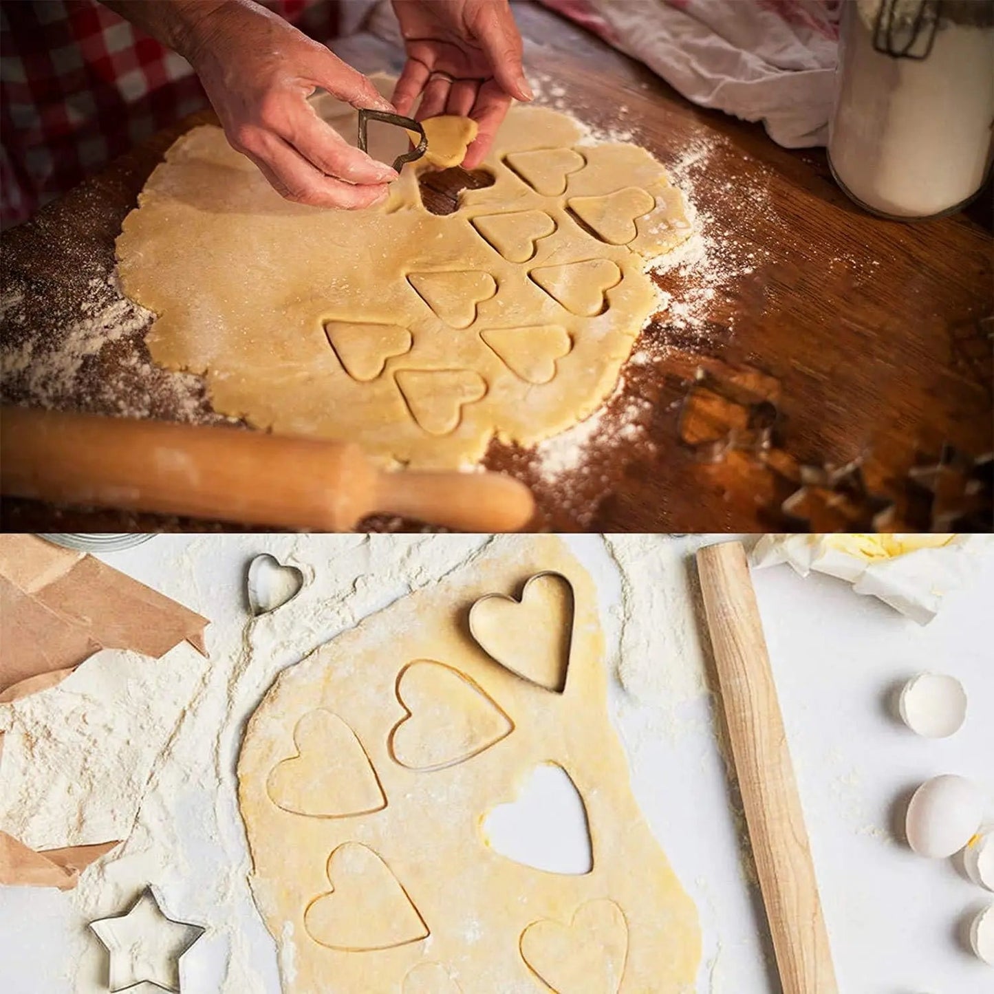 Stainless Steel Biscuit Cookie Cutter DIY Mold 12Pcs Set mf gadgetshub