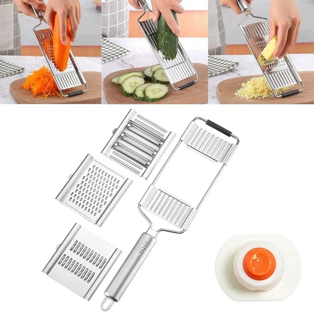 Stainless Steel Multifunctional Portable Manual Vegetable Grater Shredder Cutter