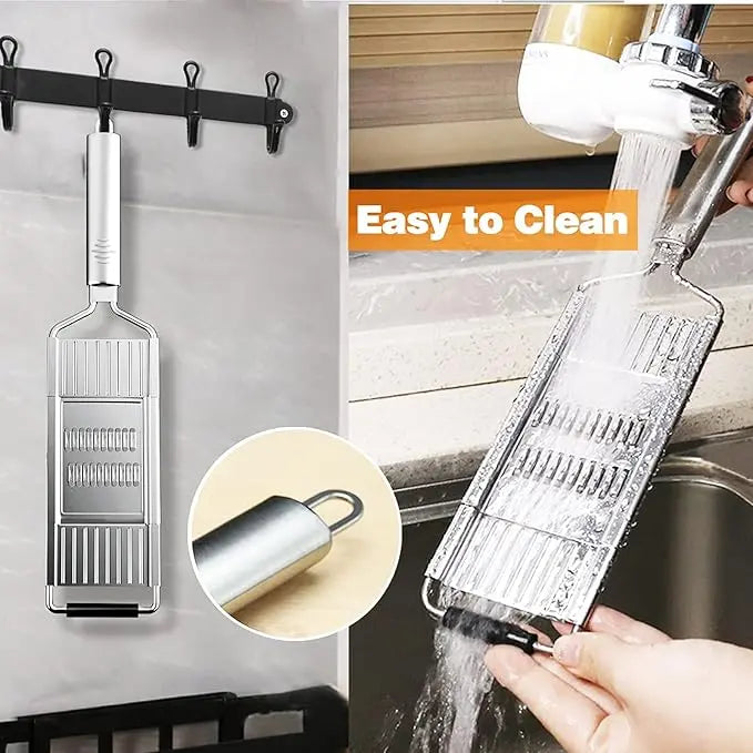 Stainless Steel Multifunctional Portable Manual Vegetable Grater Shredder Cutter