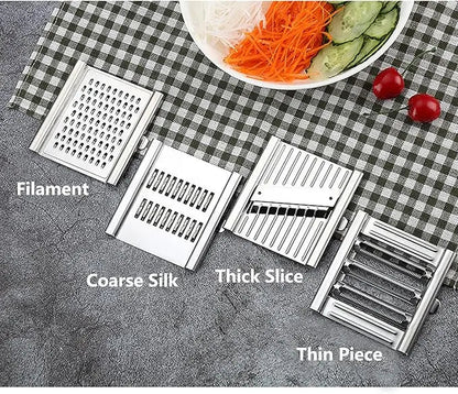 Stainless Steel Multifunctional Portable Manual Vegetable Grater Shredder Cutter
