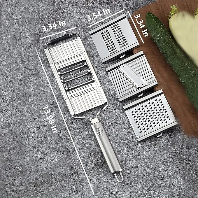 Stainless Steel Multifunctional Portable Manual Vegetable Grater Shredder Cutter
