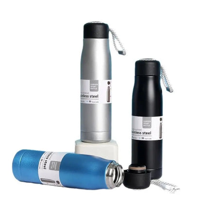 Stainless Steel Vacuum Flask Hanging Rope Water Bottle